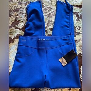 Slim Factor Investments Small Crop Legging Royal Blue NWT